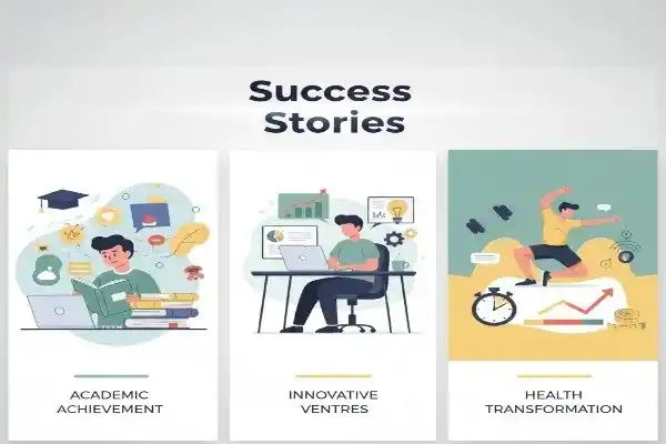 “Success stories based on Atomic Habits principles”