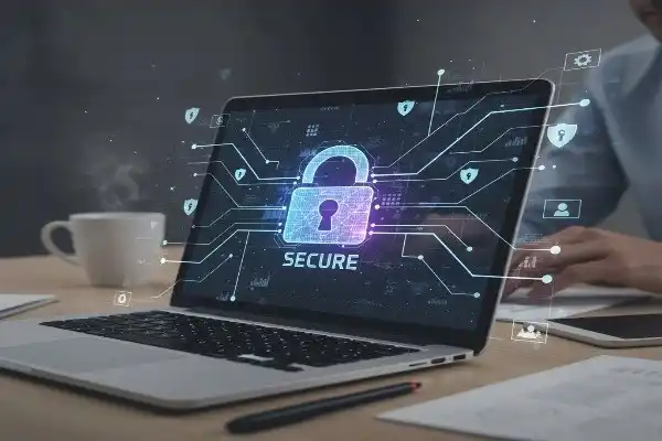 cybersecurity concept for remote employees