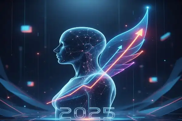 Growth mindset concept for personal development in 2025