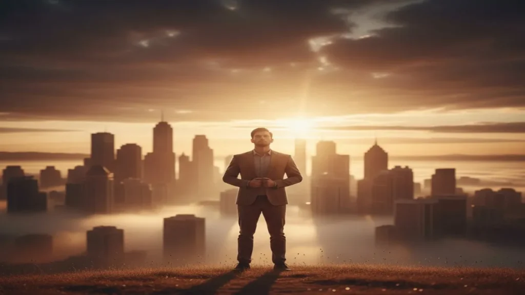 ऑनलाइन कमाई की यात्रा शुरू करते हुए आत्मविश्वासी व्यक्ति