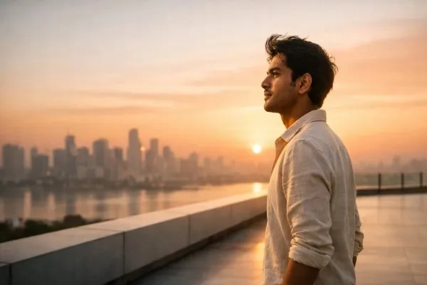 ऑनलाइन कमाई की ओर बढ़ते आत्मविश्वासी व्यक्ति का सफर