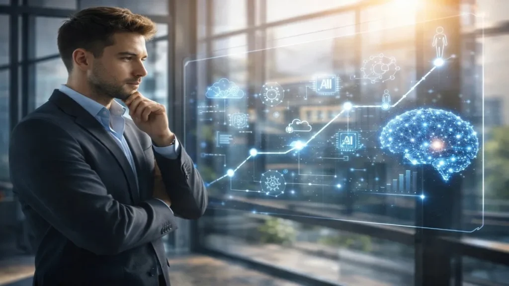 Professional planning AI Skills to learn in 2026 and technology roadmap.