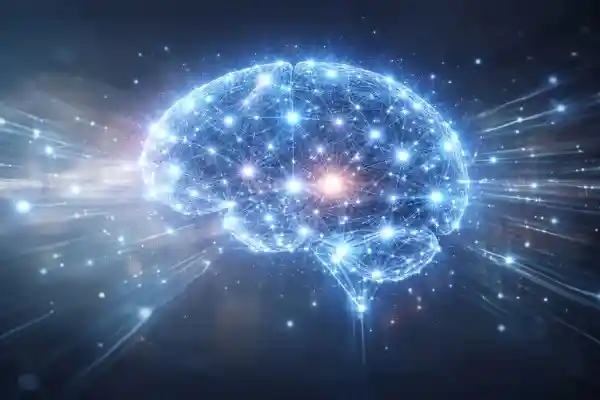 Machine learning neural network का visual representation