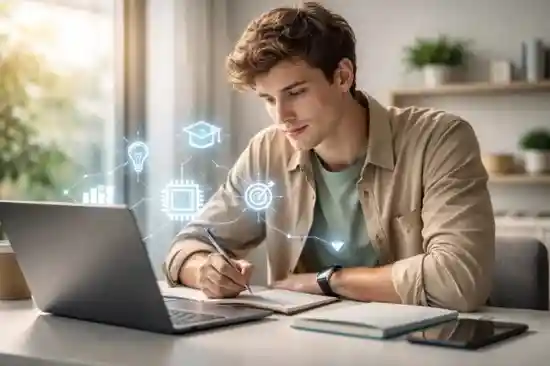 student planning future career in the age of artificial intelligence